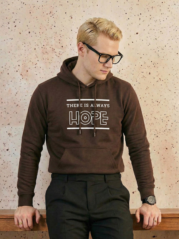 Basic Men Hoodie - Brown