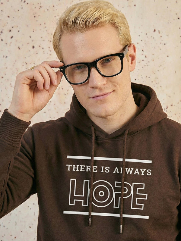 Basic Men Hoodie - Brown